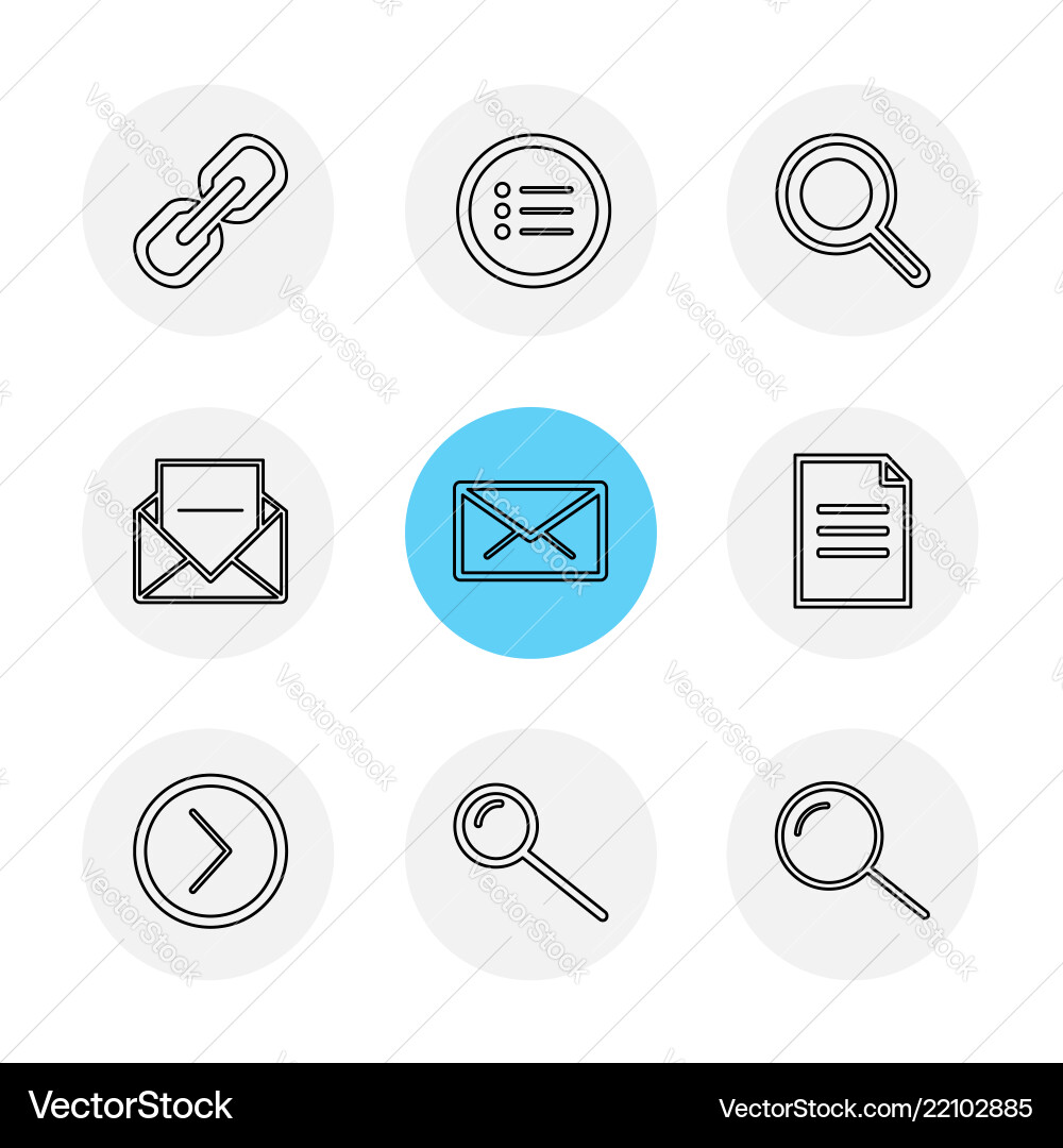 User interface buttons application multimedia vector image