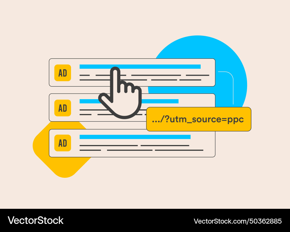 Utm code - urchin tracking module url parameters Utm code - urchin tracking module url parameters Vector Image