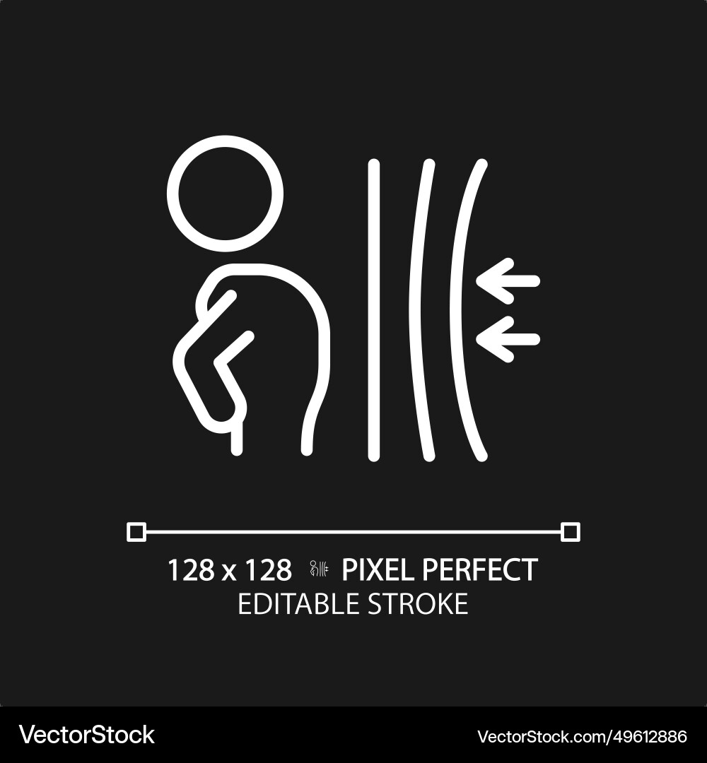 2d thin linear simple white resilience icon 2d thin linear simple white resilience icon vector image