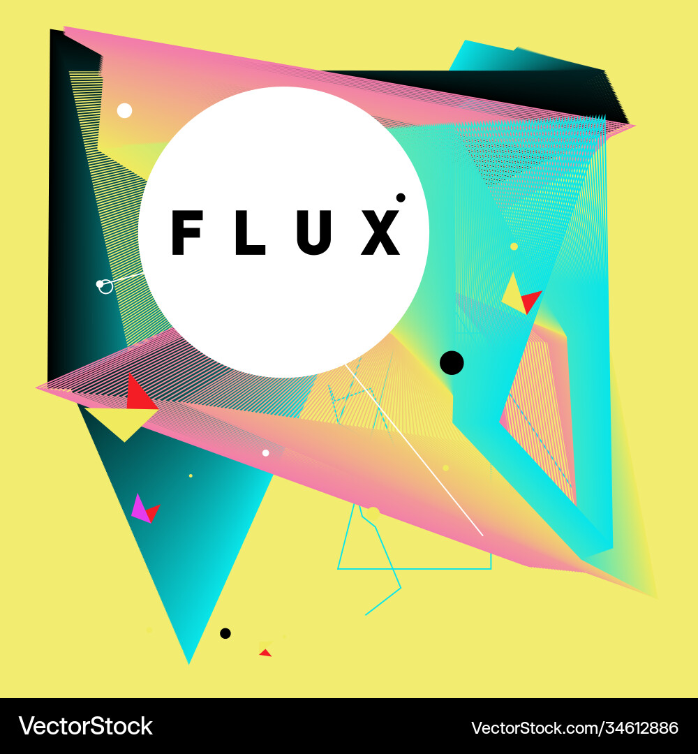 3d colorful wave background dynamic flux effect 3d colorful wave background dynamic flux effect Vector Image