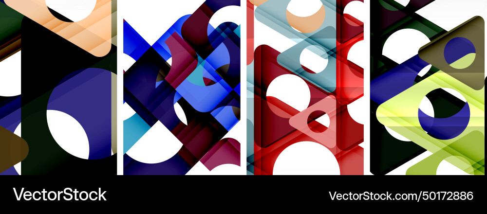 Abstract background set showcasing a dynamic Abstract background set showcasing a dynamic Vector Image