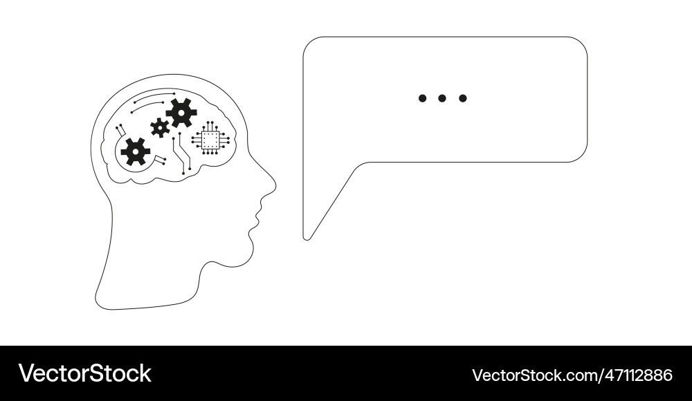 Answer in chat from artificial intelligence Answer in chat from artificial intelligence vector image