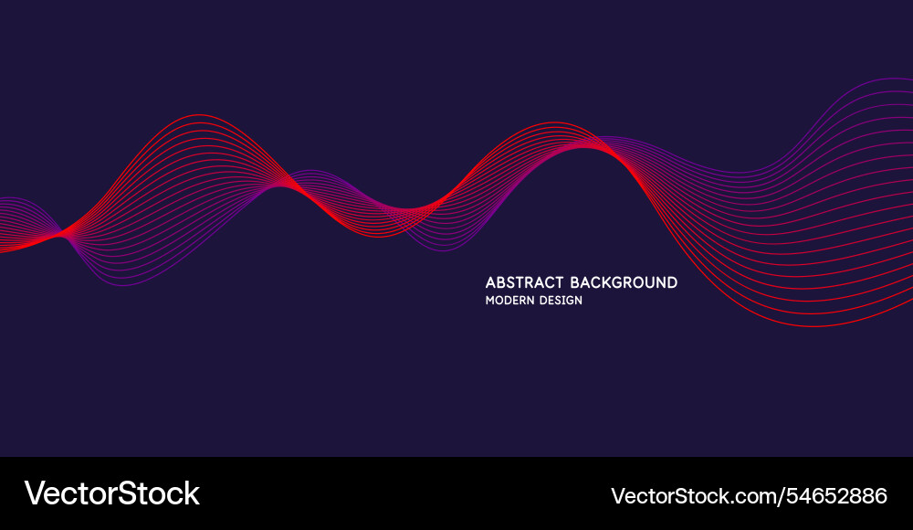 Beautiful background with flowing lines abstract Vector Image