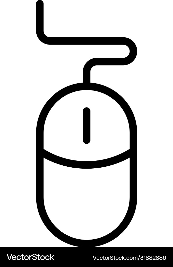 Cursor line icon Vector Image