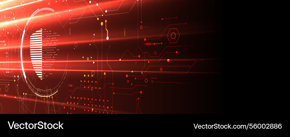 Cyber security circuit technology background Cyber security circuit technology background vector image