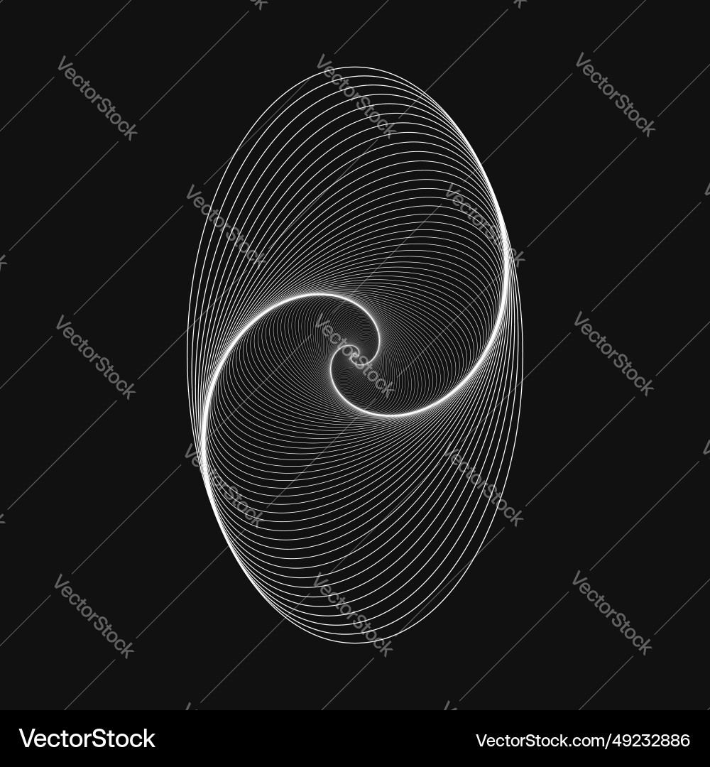 Dynamic geometric shape ellipse optical pattern Dynamic geometric shape ellipse optical pattern vector image