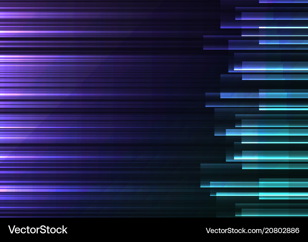 Frequency bar overlap in dark background Vector Image