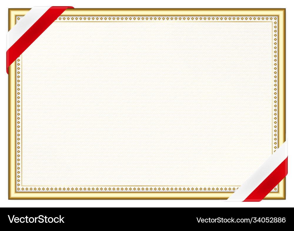 Horizontal frame and border with gibraltar flag Vector Image