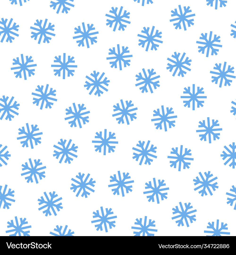 Snowflakes seamless pattern repeatable Snowflakes seamless pattern repeatable vector image