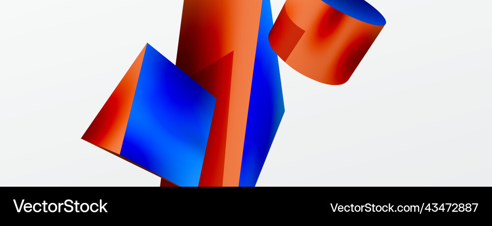 3d abstract background shapes triangle Vector Image