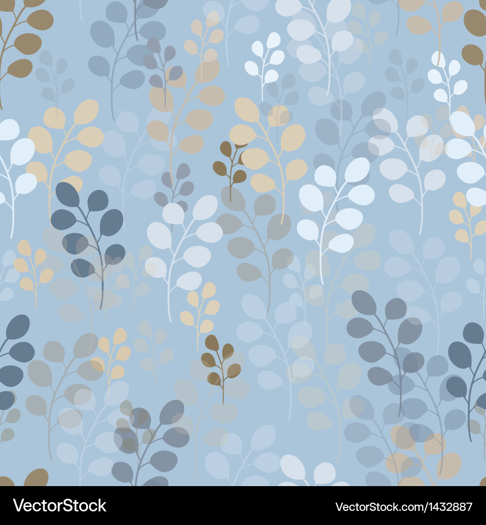 A seamless pattern with branches Vector Image