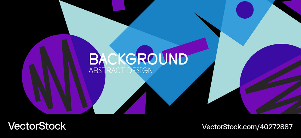 Abstract background with blocks lines geometric Vector Image