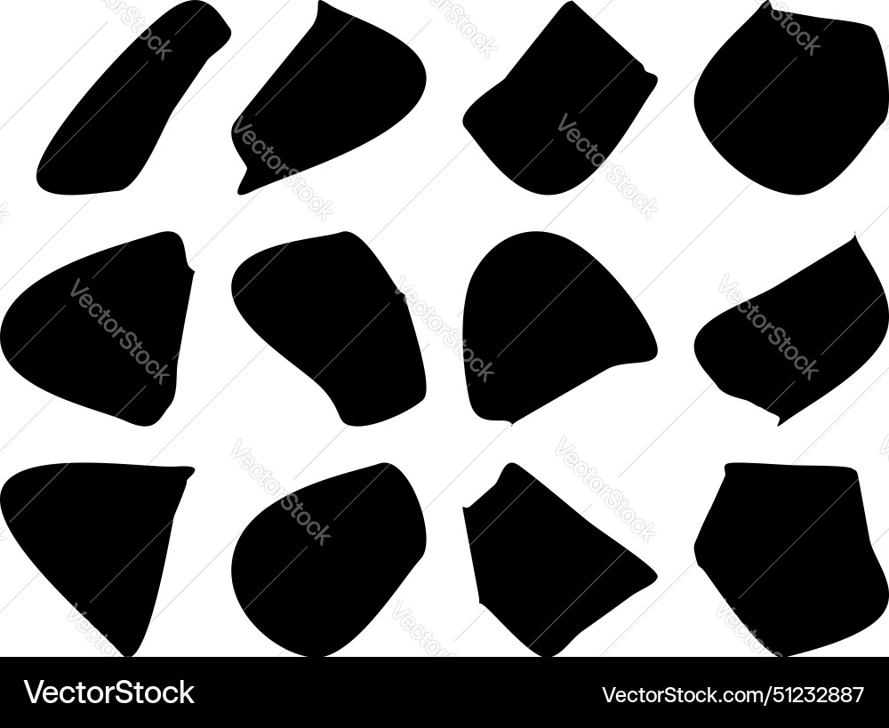 Abstract blobs fluid liquid shapes symbol visual Vector Image