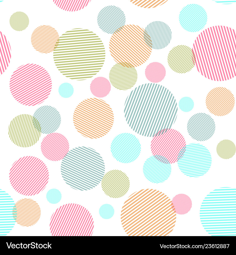 Abstract seamless pattern with colorful circles Abstract seamless pattern with colorful circles vector image