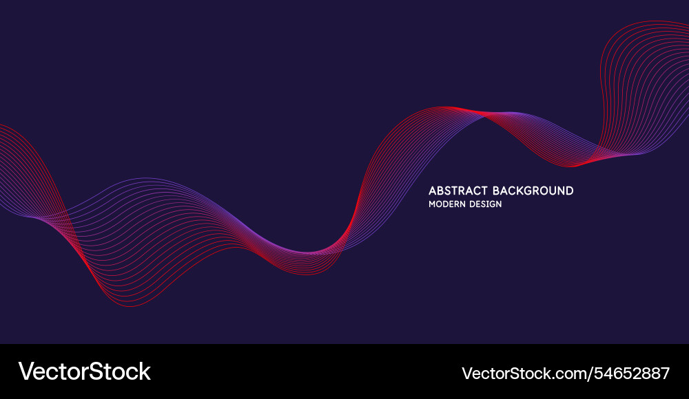 Beautiful background with flowing lines abstract vector image