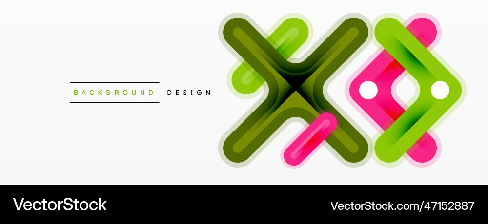 Cross line background minimal geometric template Cross line background minimal geometric template Vector Image