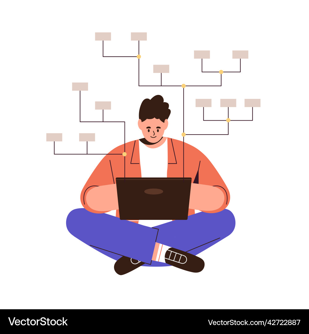 Data Analysis & Database Structure vector image