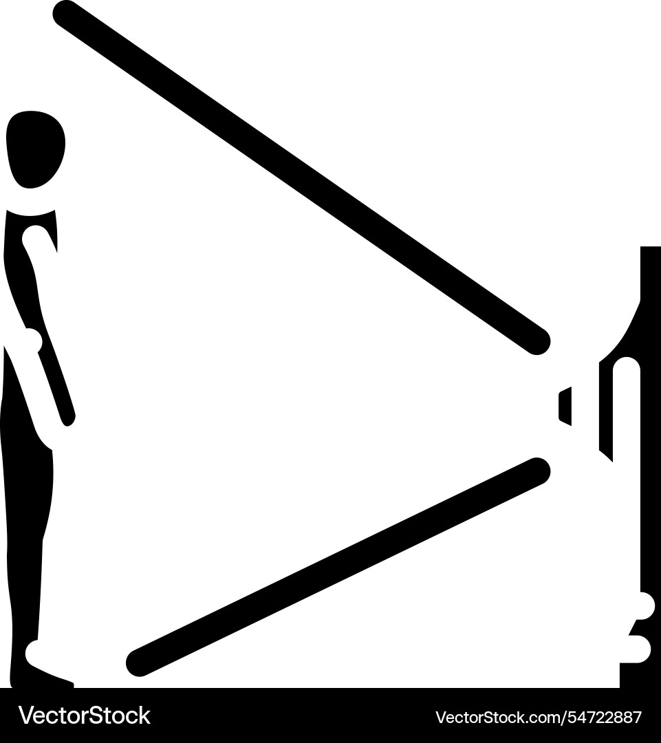 Depth sensor augmented reality glyph icon Vector Image