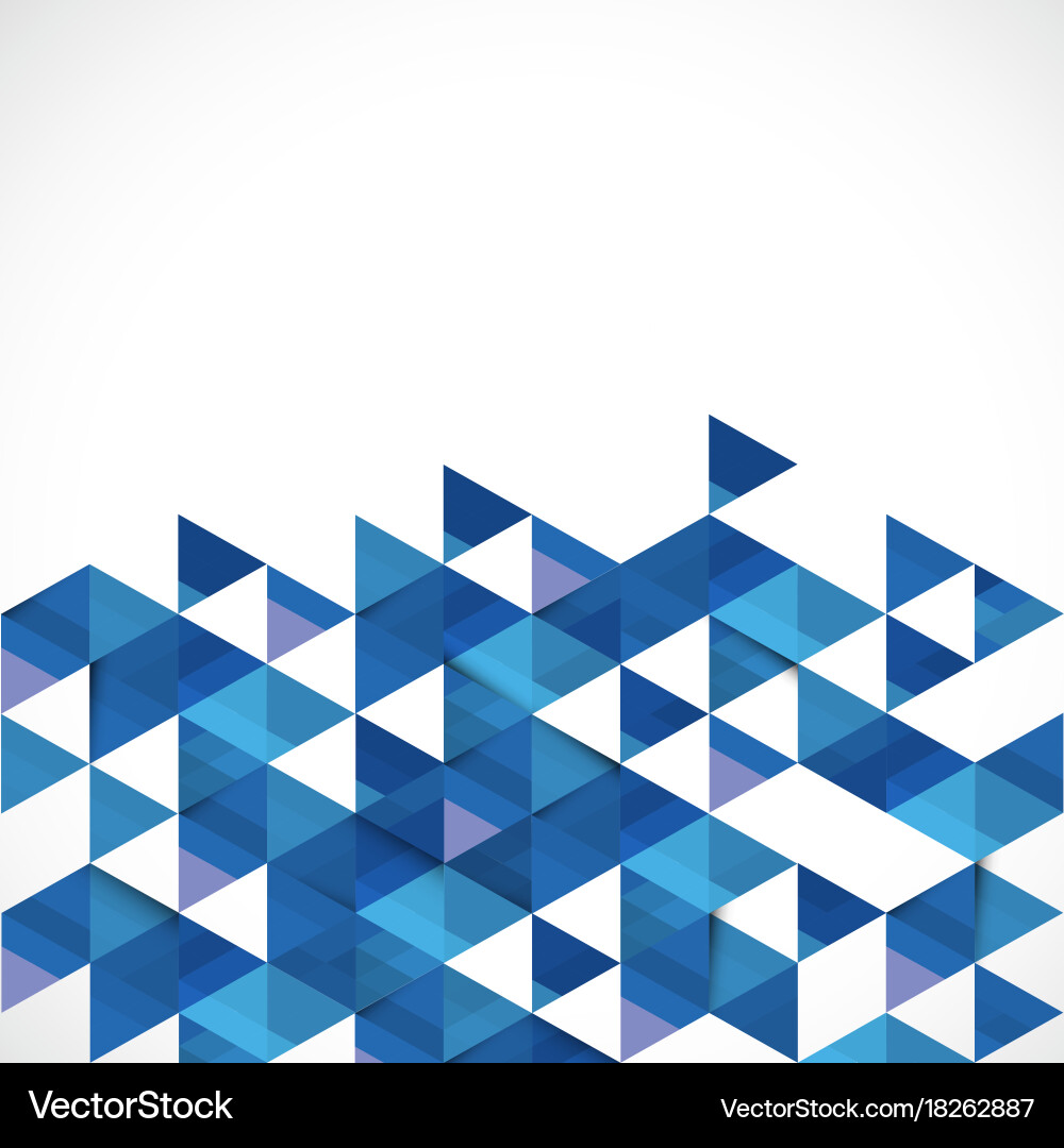 Dynamic Blue Triangle Pattern vector image