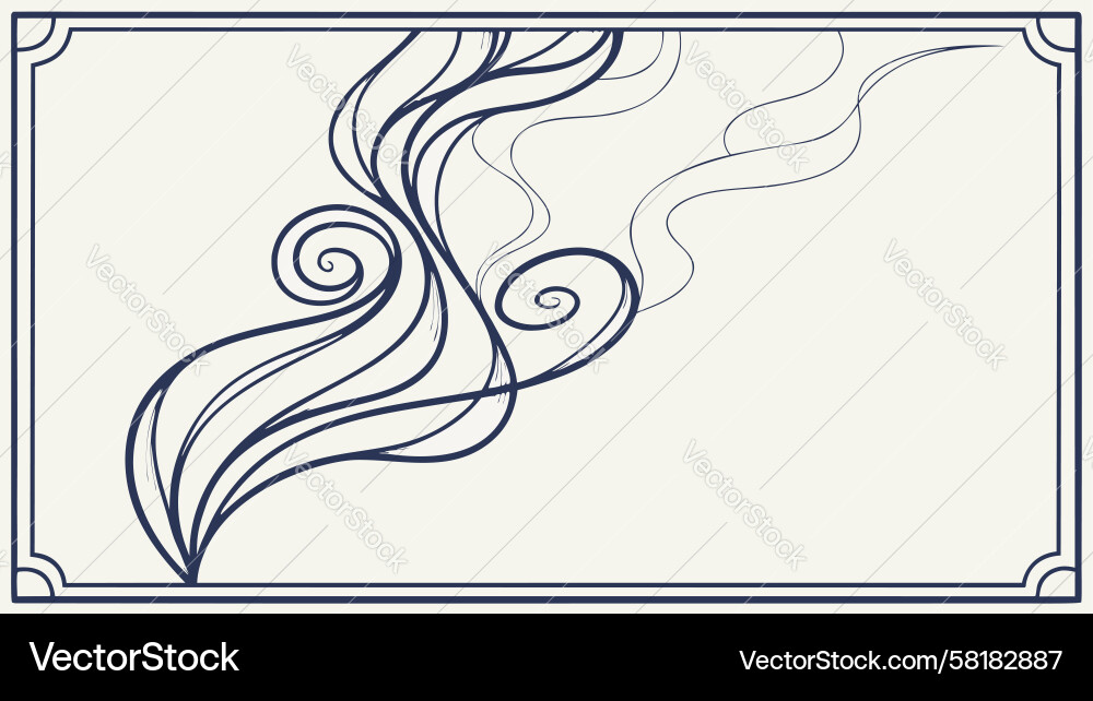 Dynamic Flow Swirl Abstract Vector Image
