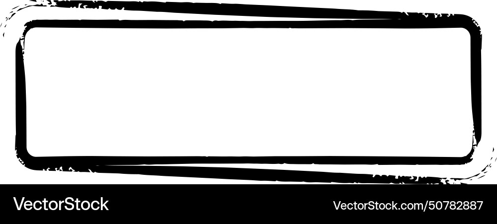 Frame curved rectangle elongated texture element Vector Image