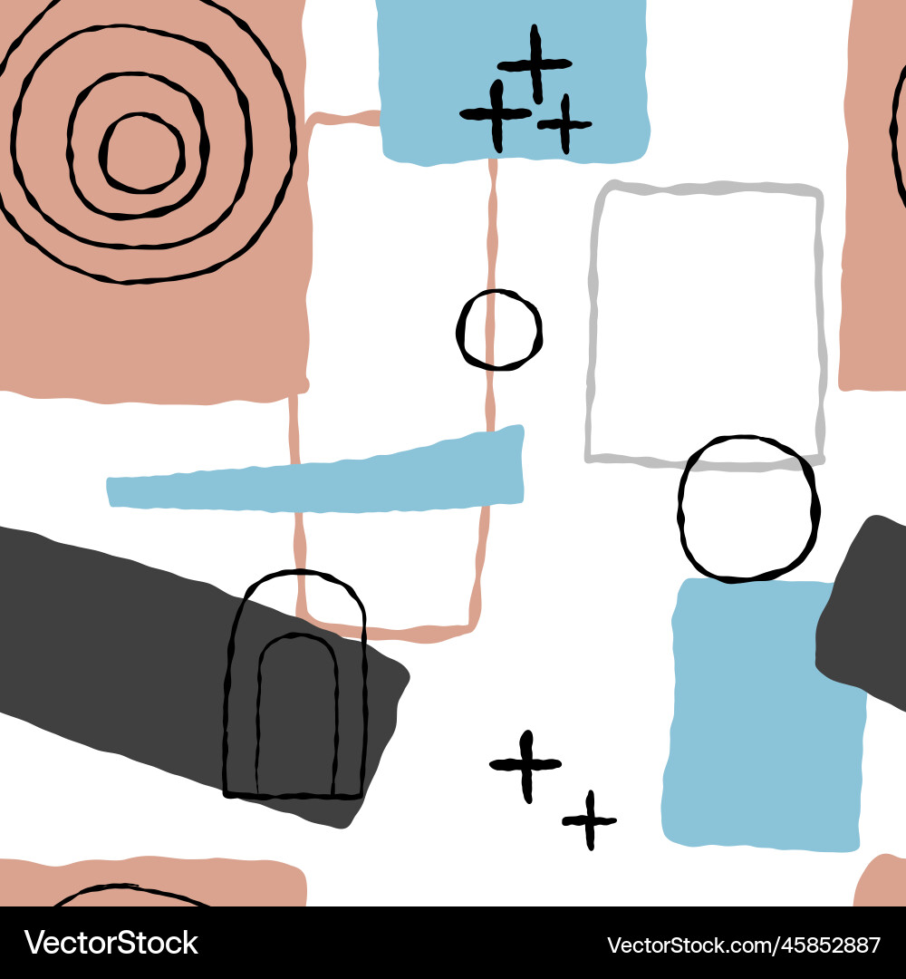 Seamless pattern with abstract geometric Seamless pattern with abstract geometric Vector Image