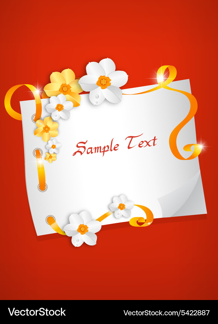 Spring background vector image