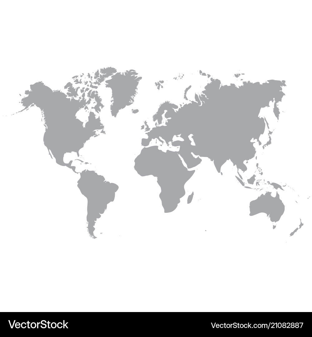 World map isolated on white background triangle t World map isolated on white background triangle t vector image