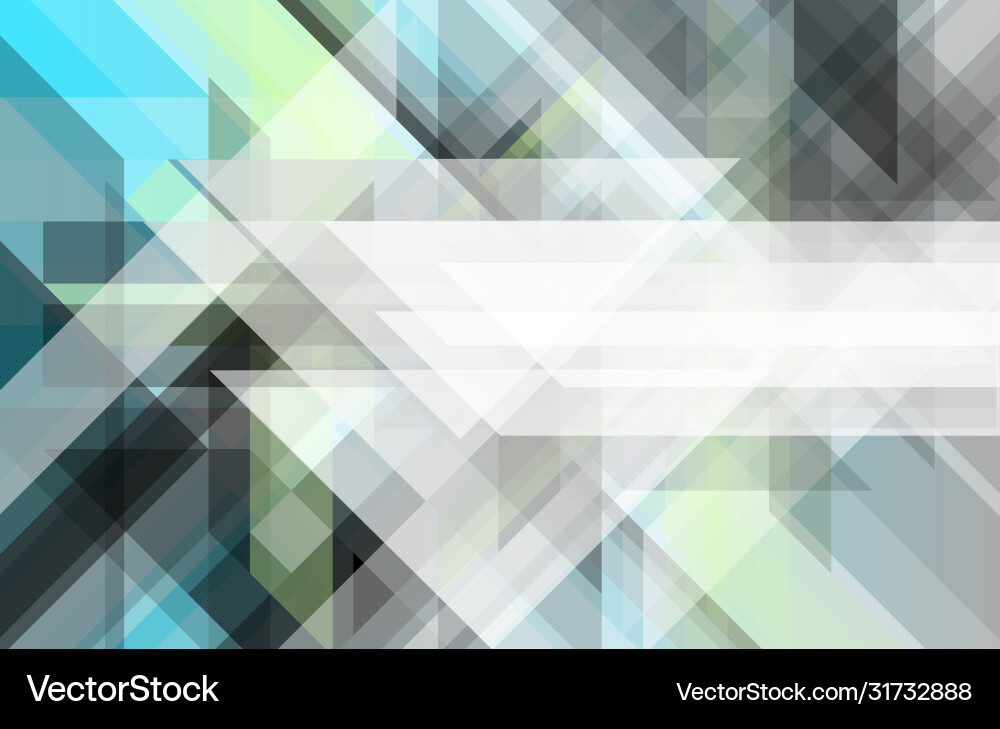 Abstract geometric banner with triangular pattern Vector Image