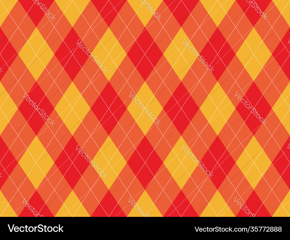 Argyle pattern seamless fabric texture background Vector Image