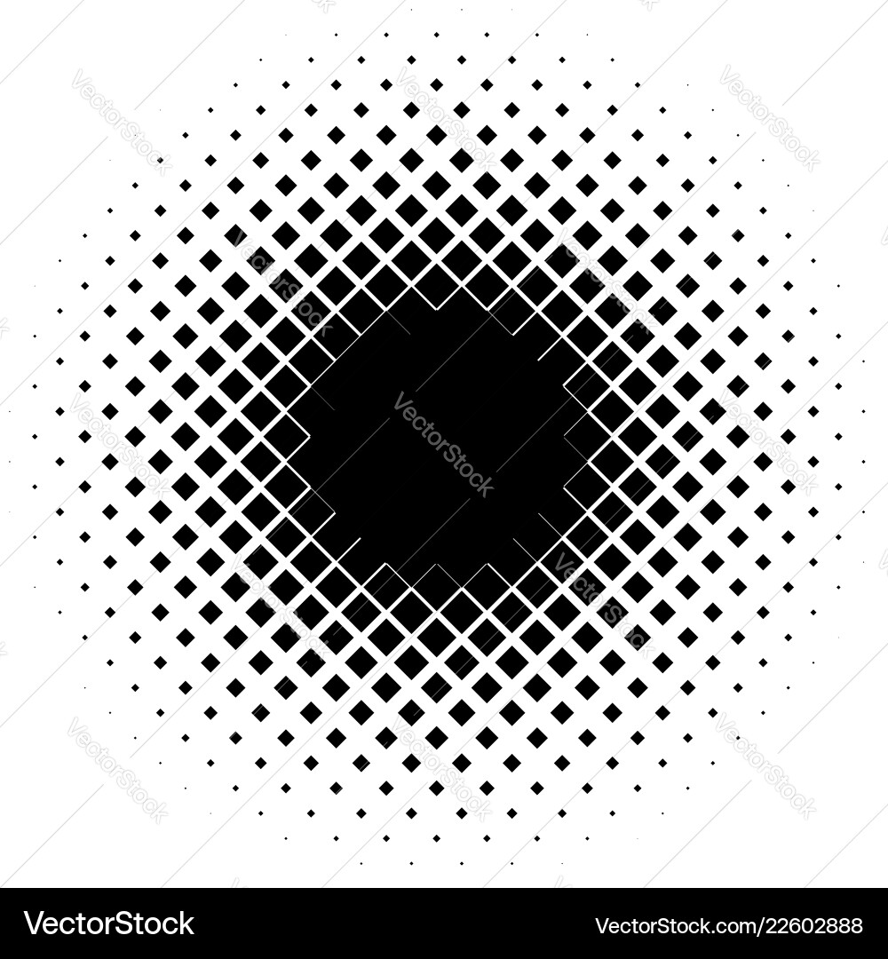 Halftone element with square or triangle instead Halftone element with square or triangle instead vector image