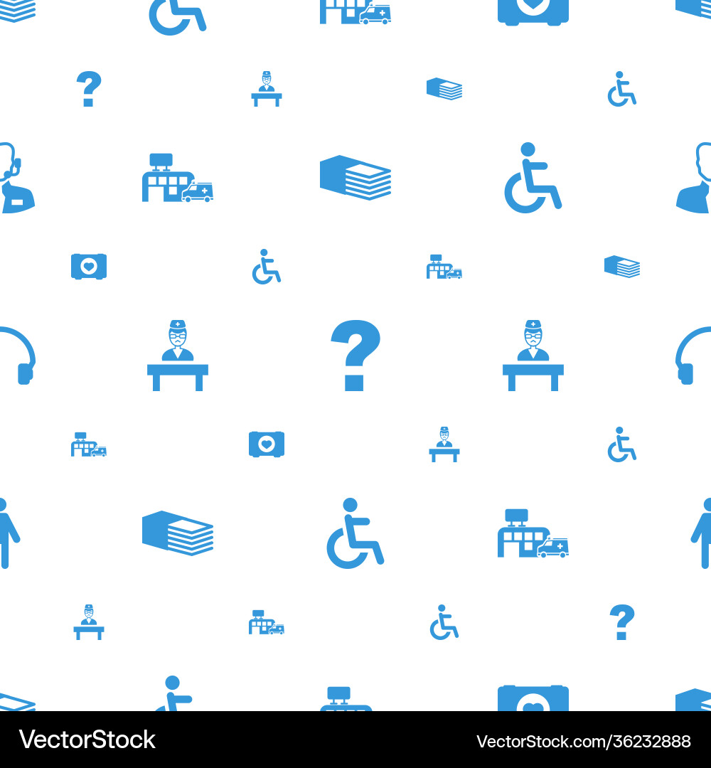 Help icons pattern seamless white background vector image
