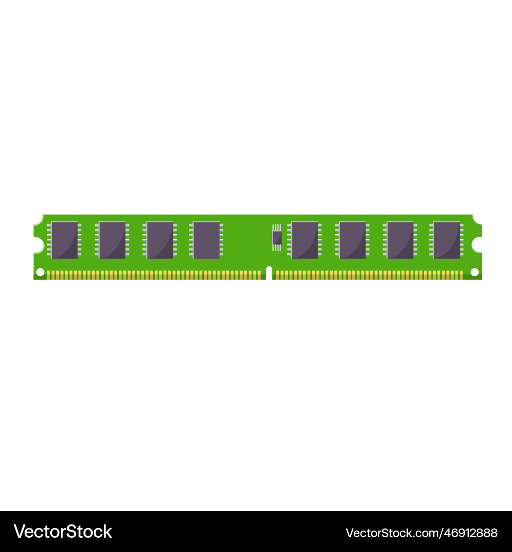 Ram memory clean icon design element on isolated Ram memory clean icon design element on isolated vector image