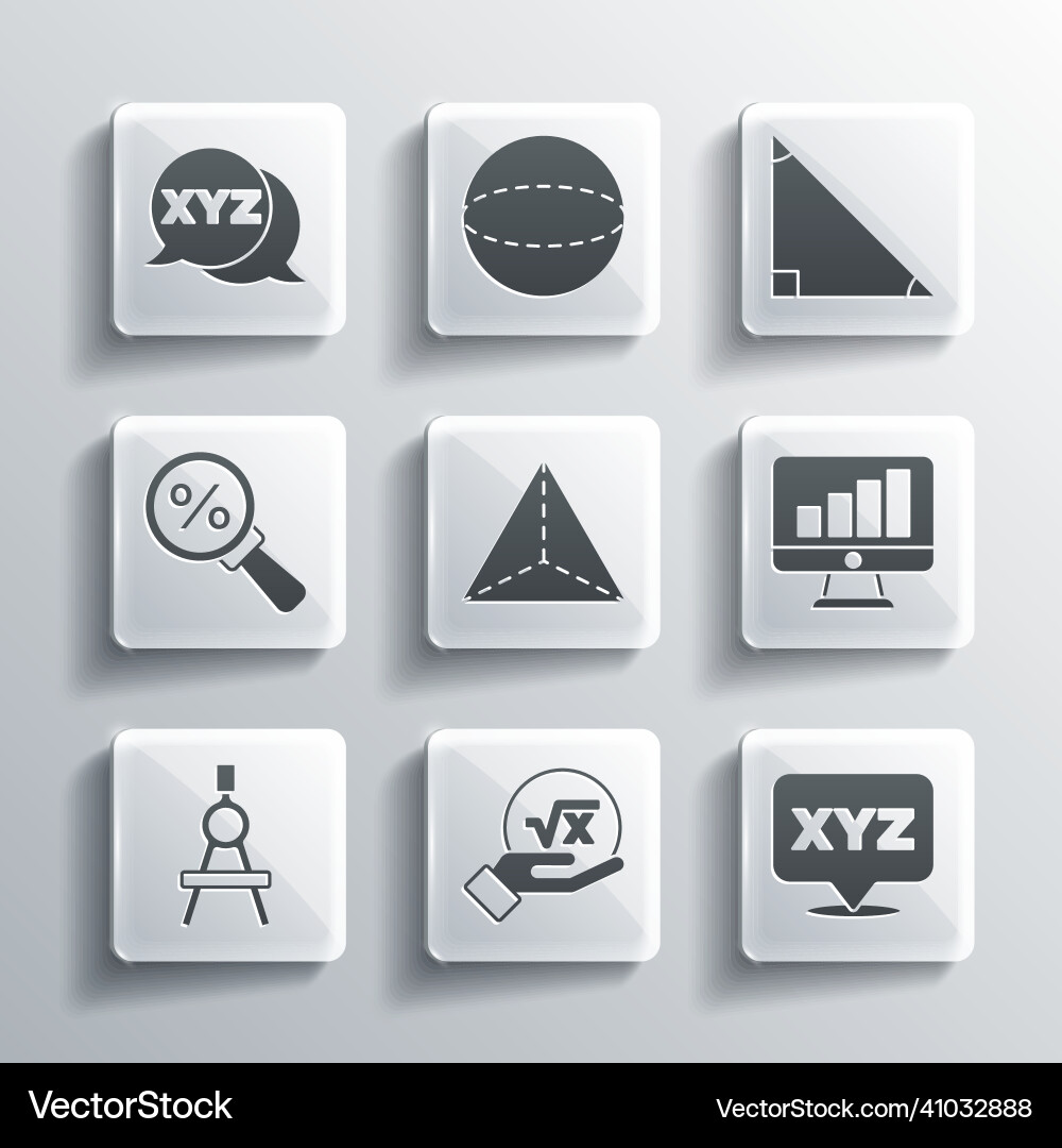 Set square root of x glyph xyz coordinate system Set square root of x glyph xyz coordinate system vector image