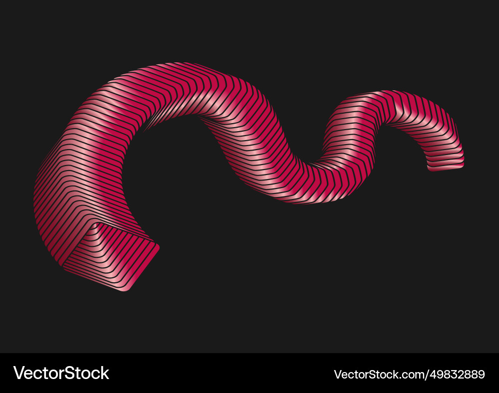 A spiral with gradient design element A spiral with gradient design element vector image