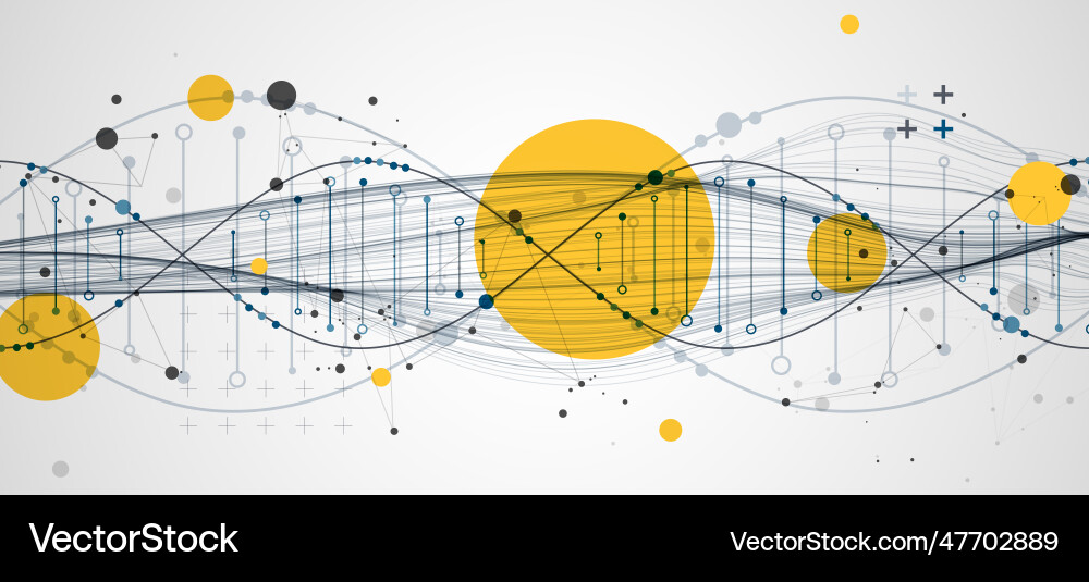Abstract dna background with plexus effect Abstract dna background with plexus effect vector image