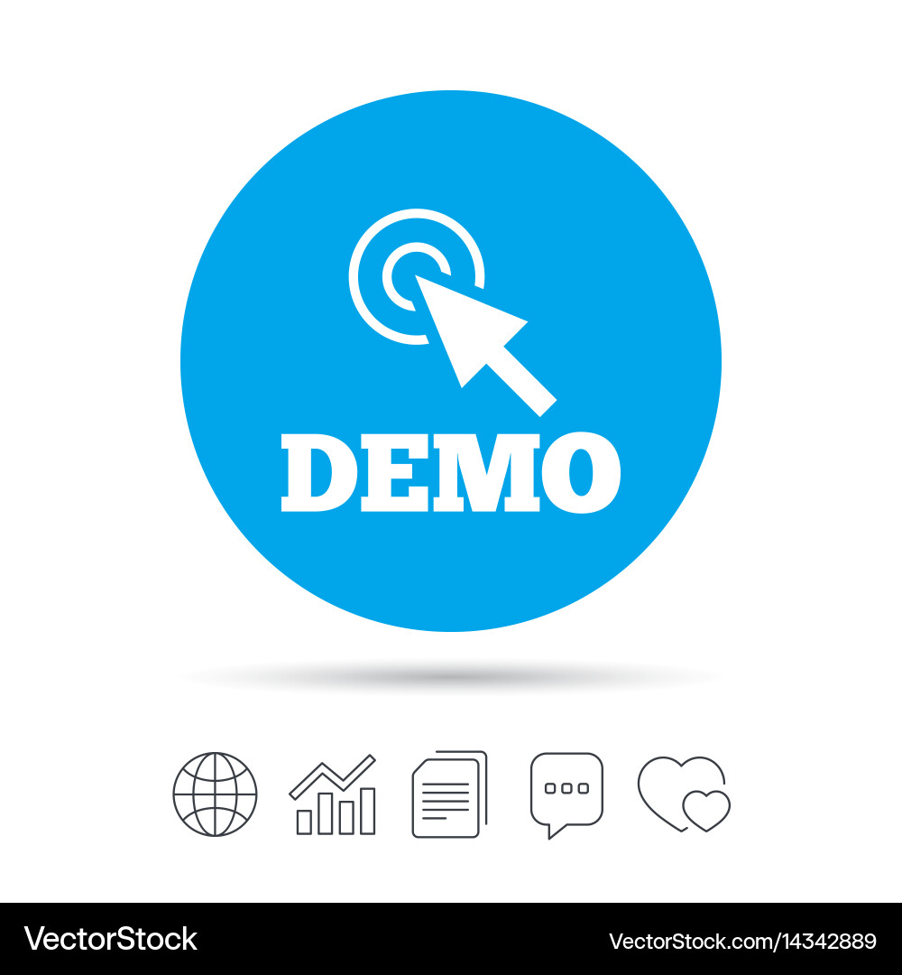 Cursor Demo Icon - Test & Watch Vector Image