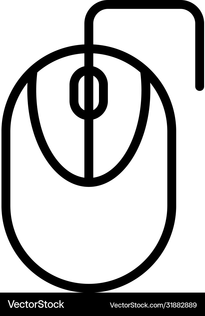 Cursor line icon Vector Image