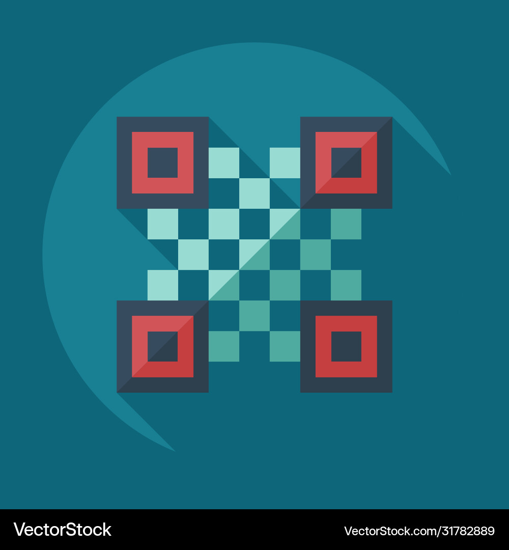 Flat modern design with shadow icons qr code vector image