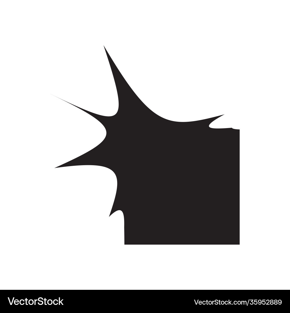 Minimal abstract shape isolated geometric object Minimal abstract shape isolated geometric object vector image