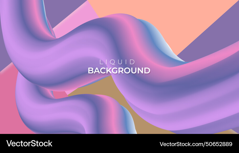 Modern abstract gradient liquid background design vector image