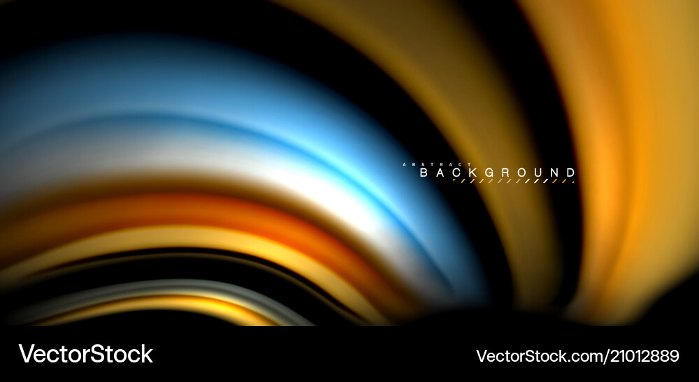 Multicolored wave lines on black background design Multicolored wave lines on black background design vector image