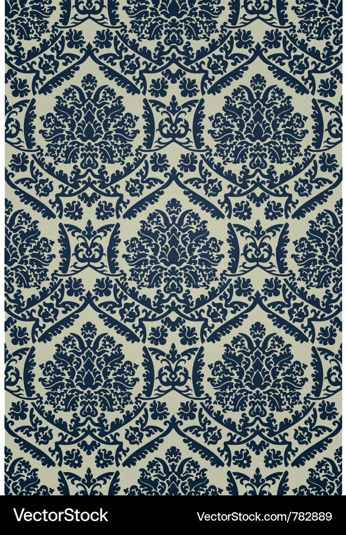 Ornate Damask Pattern vector image