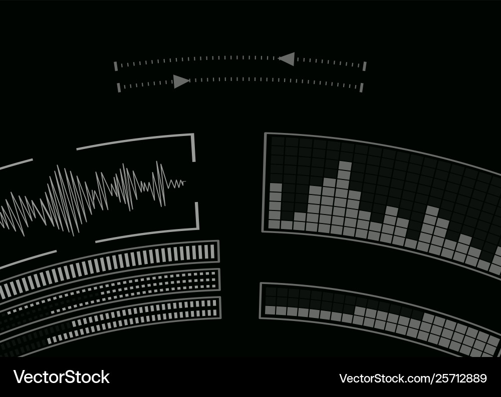 Screen with audio program Screen with audio program vector image