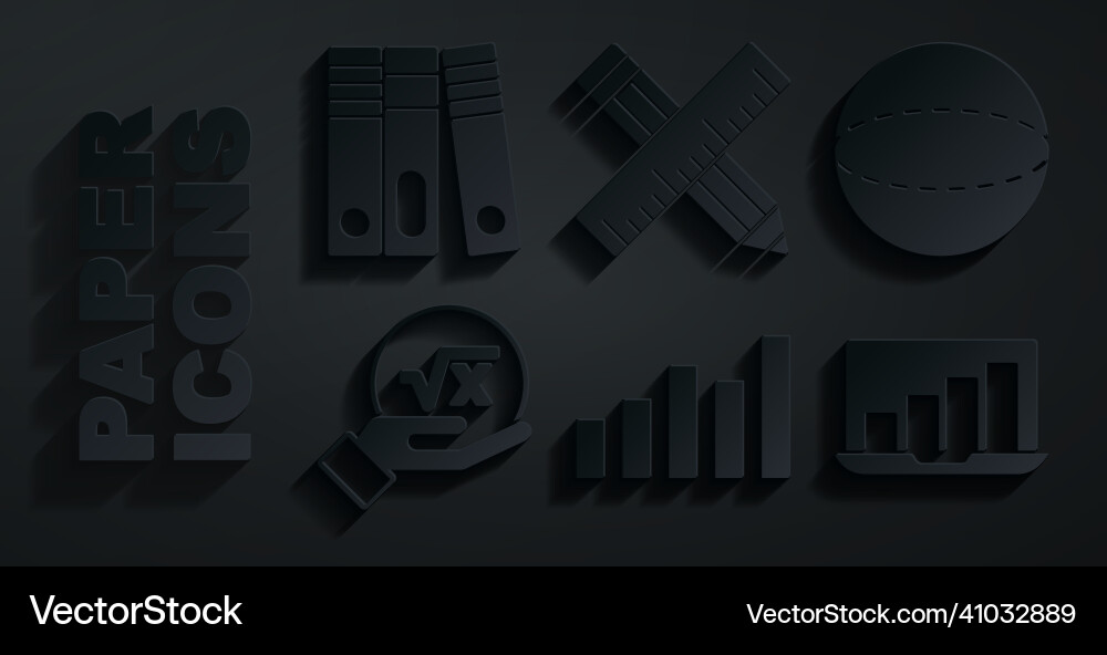 Set graph schedule chart diagram geometric Set graph schedule chart diagram geometric vector image