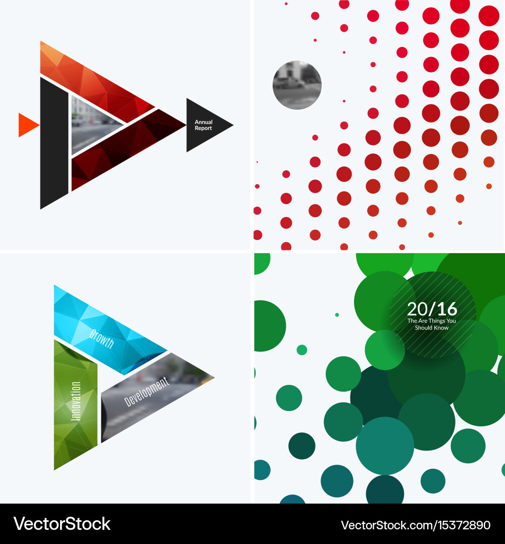 Abstract design elements for graphic layout vector image