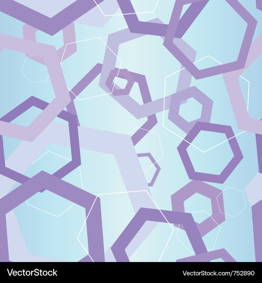 Abstract hexagon hi-tech seamless background vector image