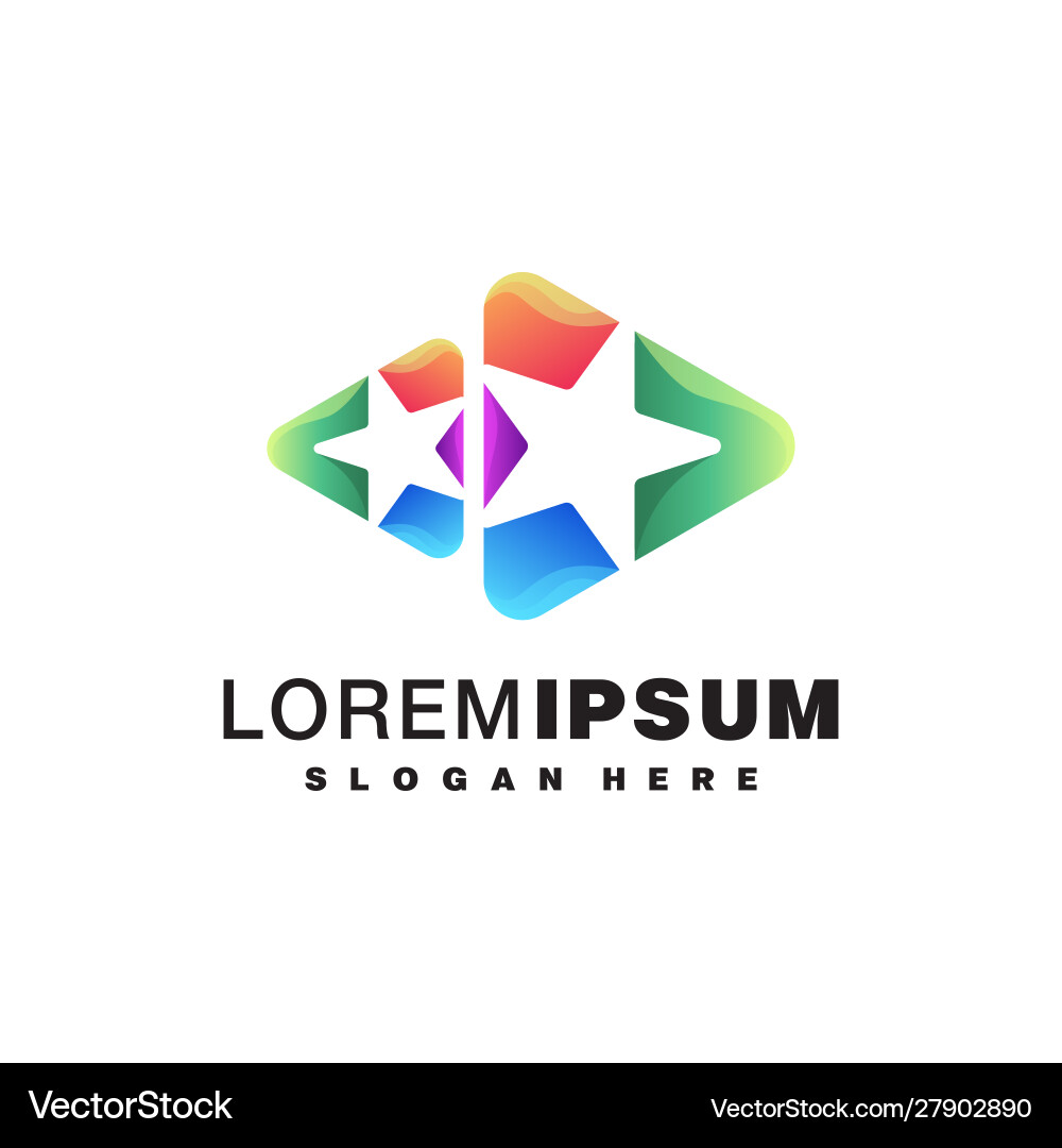 Abstract Star Logo Royalty Free Vector Image - VectorStock