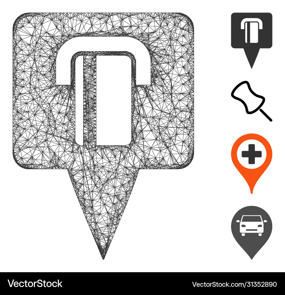 Bank Terminal Map Pointer Netz Bank Terminal Map Pointer Netz vektorbild