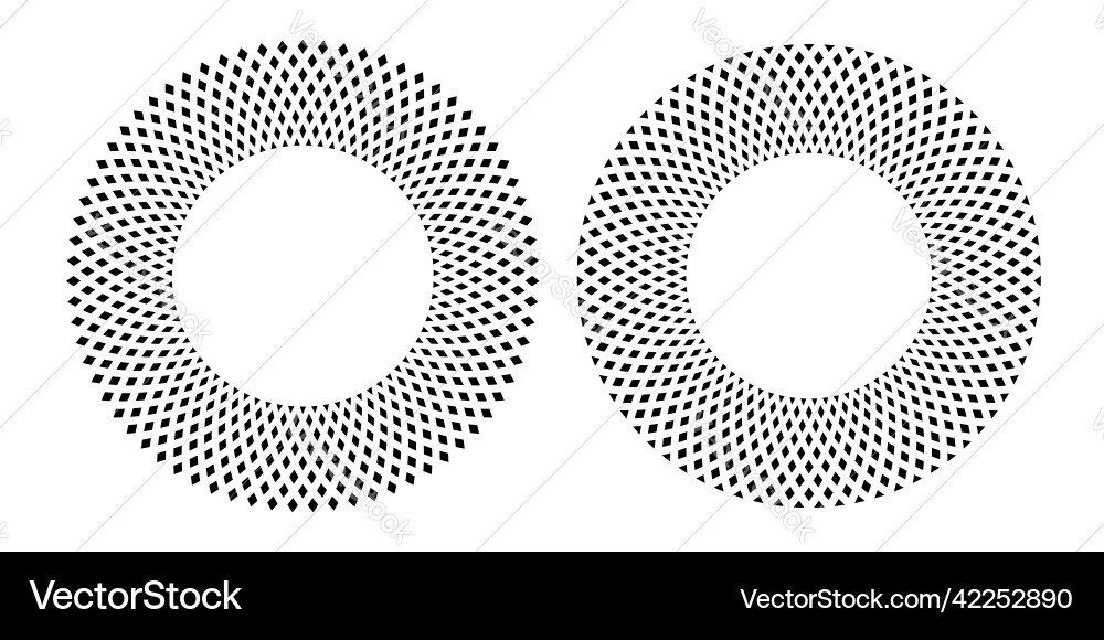 Circle patterns for round frames Circle patterns for round frames vector image